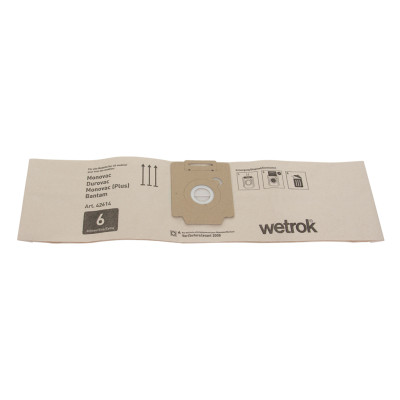 Sac papier aspirateur WETROK MONOVAC COMFORT/DUROVAC 6 x10