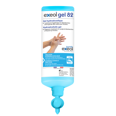 Gel hydroalcoolique EXEOL 82 1L AIRLESS
