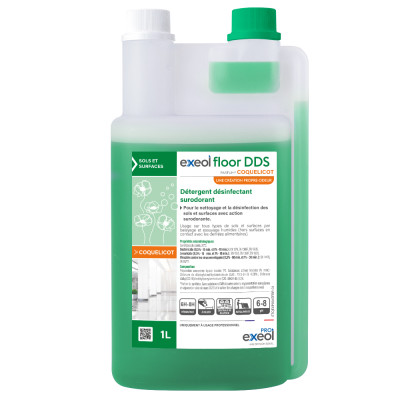 Nettoyant sol  EXEOL FLOOR DDS COQUELICOT 1L doseur remplissable