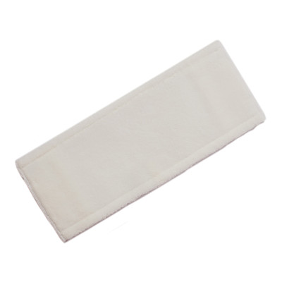 Frange poches languettes oeillets microfibre BLANCHE  40 cm