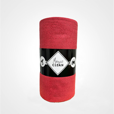 Microfibre ROUGE 30x30 cm rouleau de 75