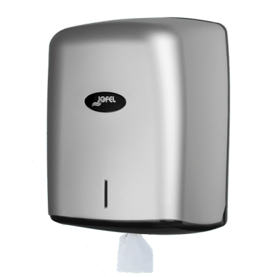 Distributeur essuie-main BOBINE DEVIDAGE CENTRAL ARGENT