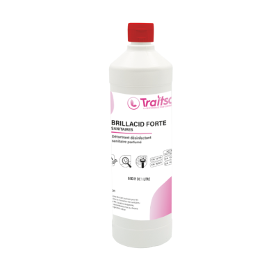 Détartrant désinfectant sanitaire BRILLACID FORTE TRAITSOL 1L 