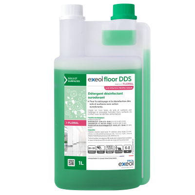 Nettoyant sol EXEOL FLOOR DDS FLORAL 1L doseur remplissable