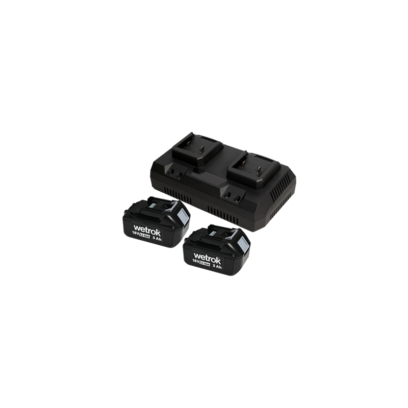 Kit Batterie Li-ion 5Ah + double chargeur PORTAVAC BEFREE Kit Batterie Li-ion 5Ah + double chargeur PORTAVAC BEFREE