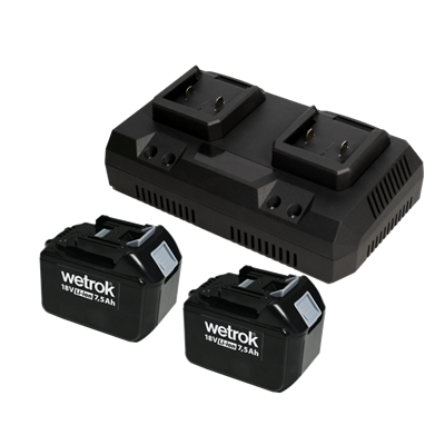 Kit batterie Li-ion 7.5 Ah + double chargeur SPIN et PORTAVAC BEFREE