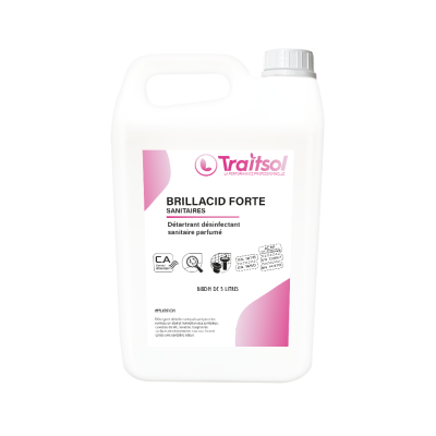 Détartrant désinfectant sanitaire BRILLACID FORTE TRAITSOL 5L 