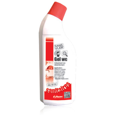 Détartrant désinfectant sanitaire GEL WC 750 ml