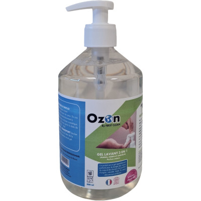 Gel lavant 3 en 1 OZON ECOCERT 500 ml flacon pompe