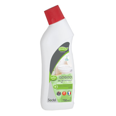 Détartrant sanitaire GEL WC GD 600 ECOLABEL 750 ml