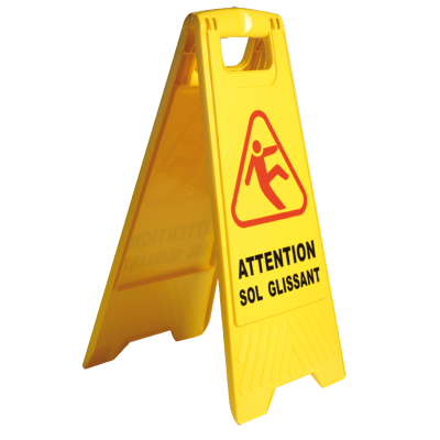 Panneau signalisation 28/63 cm "SOL GLISSANT"