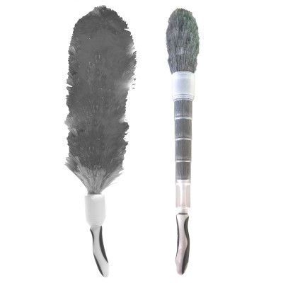 Plumeau antistatique à gaine rétractable