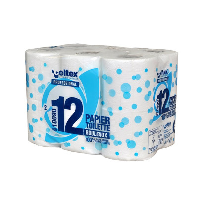 Papier hygiénique PETITS ROULEAUX x96 - 180 fts -100% CELLULOSE