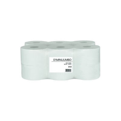 Papier hygiénique JUMBO MINI EVADIS x12
