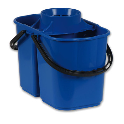 Seau GEMINI 2 BACS 15 L  BLEU AVEC ESSOREUR