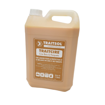 Cire parquet professionnelle 5 L | TRAITCIRE Bois et Parquet