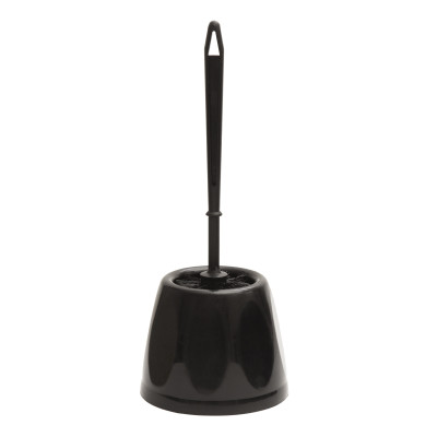 Set WC NOIR avec pot et brosse - Classic | Wédis