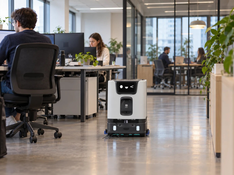 Robot de nettoyage pour bureaux et immeubles tertiaires : halls et open spaces